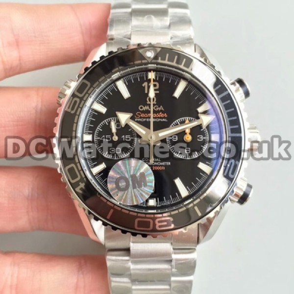 UK Perfect Replica Omega Planet Ocean Watch1901 Watchs With Black Dials For Men