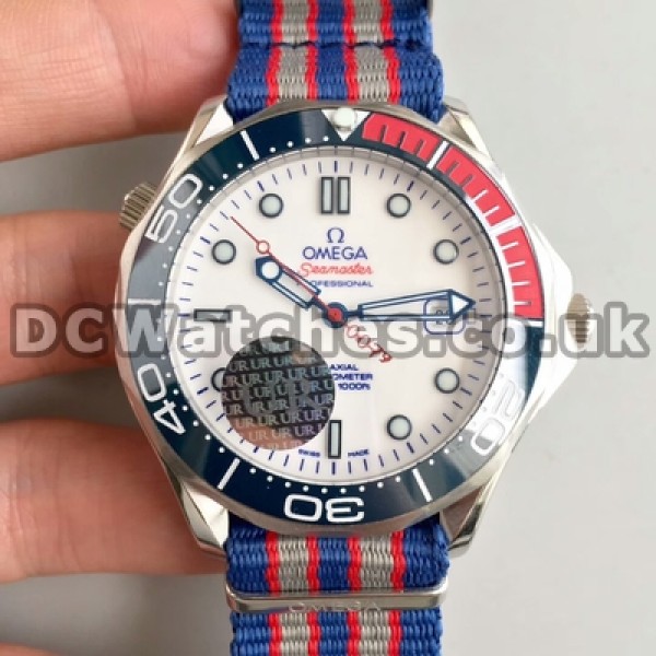 41MM Omega Seamaster Replica Male Watches With White Dials