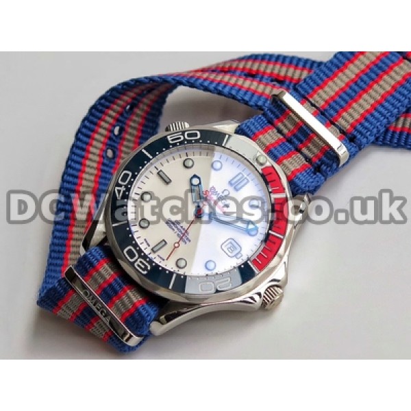 41MM Omega Seamaster Replica Male Watches With White Dials