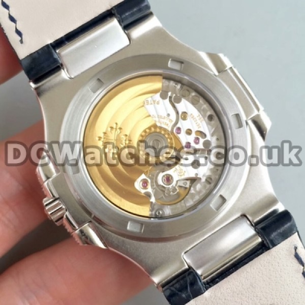 UK Male Blue Dials Swiss Movement Replcia Patek Philippe Nautilus Automatic Watches In 40MM For Men