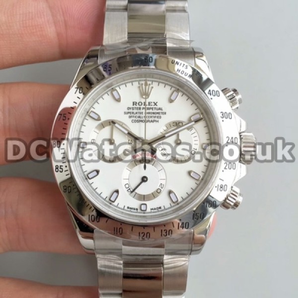 Automatic Fake Rolex Daytona 40MM White Dials Watches For Men