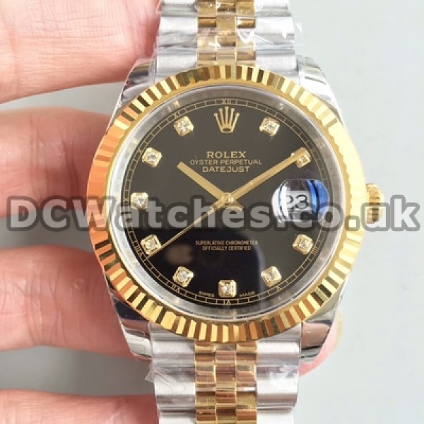 41MM Gold & Steel Rolex Datejust II Replica Automatic Watches For Men