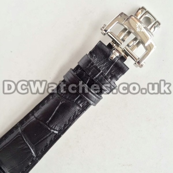 AAA Quality Black Dials Manual-winding Patek Philippe Tourbillon Replica Watches With 42MM Male For Sale