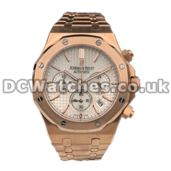42MM White Dials Audemars Piguet Royal Oak Replica Quartz Watches For Men