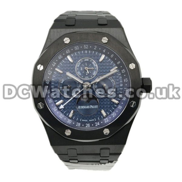 Novel Male 42MM Fake Audemars Piguet Royal Oak Blue Dials Watches