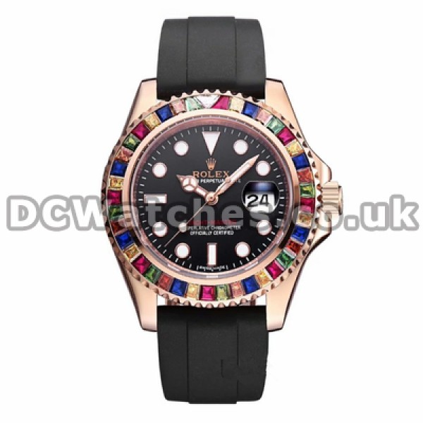40MM Automatic Fake Rolex Yacht-Master Watches With Colorful Augers