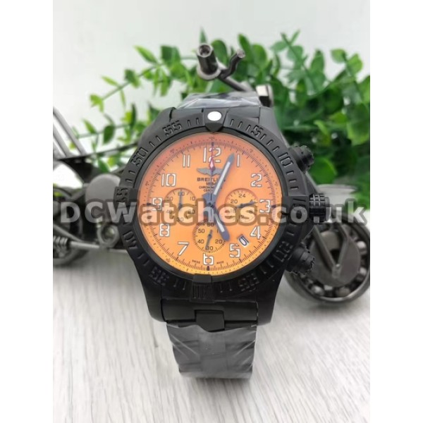 New Yellow Dials Breitling Super Avenger Replica Quartz Male Watches